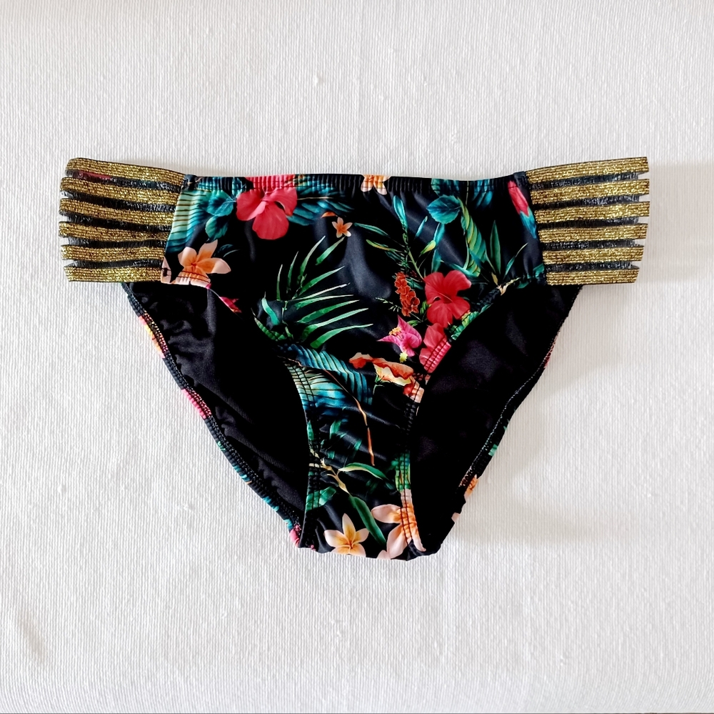 VENUS Tropical Floral Print Bikini Bottom, size 6